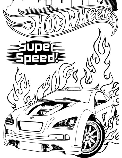 hot wheels colouring pages|Hot Wheels Coloring Pages